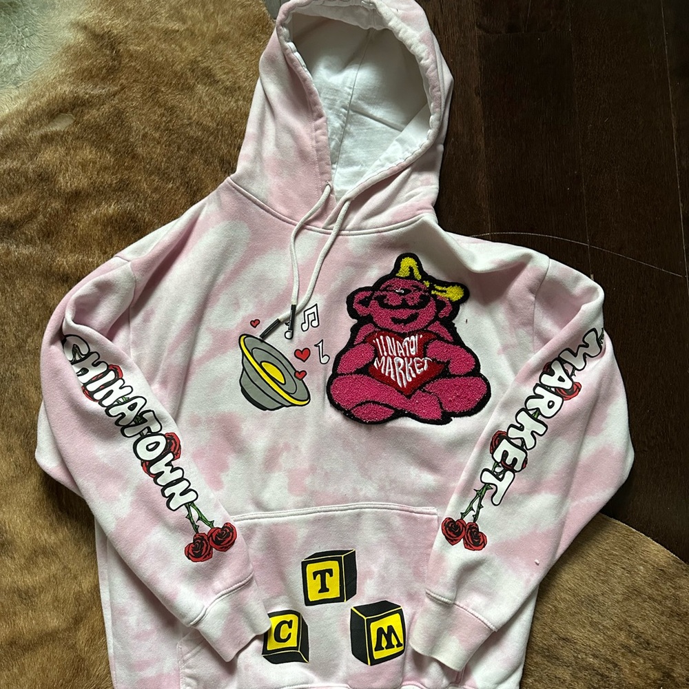 Chinatown Market Pink Graphic Hoodie